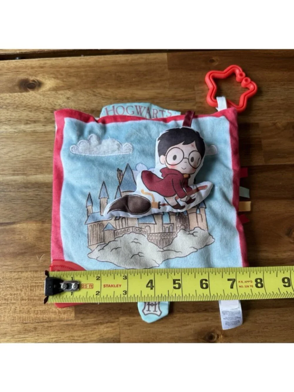 2 Harry Potter Baby Crinkle Square Activity Toy Teether BPA Free Wizarding World